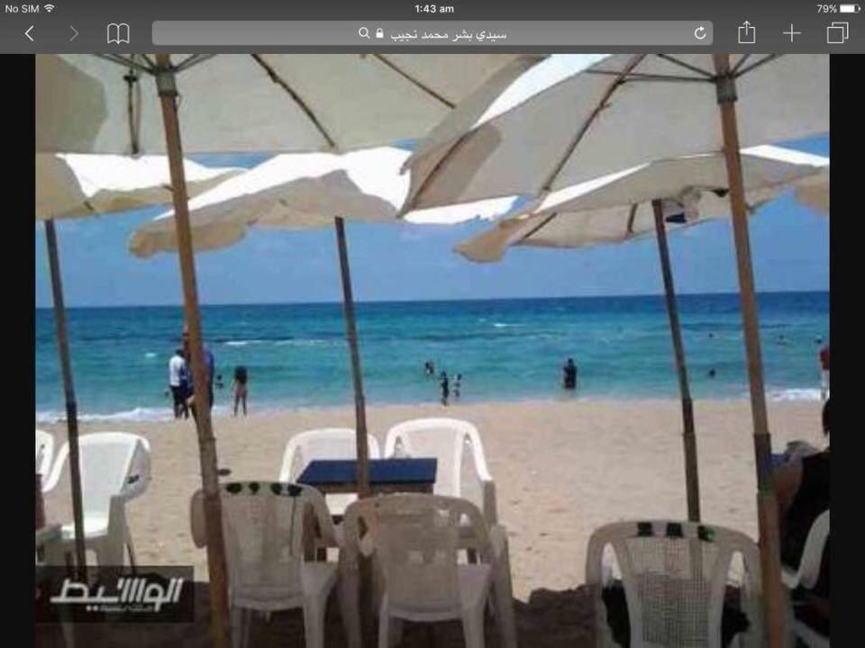Cozy New 2 Bd Amazing Beach View Next To Hilton Hotel Family Only !العائلات فقط Александрія Екстер'єр фото